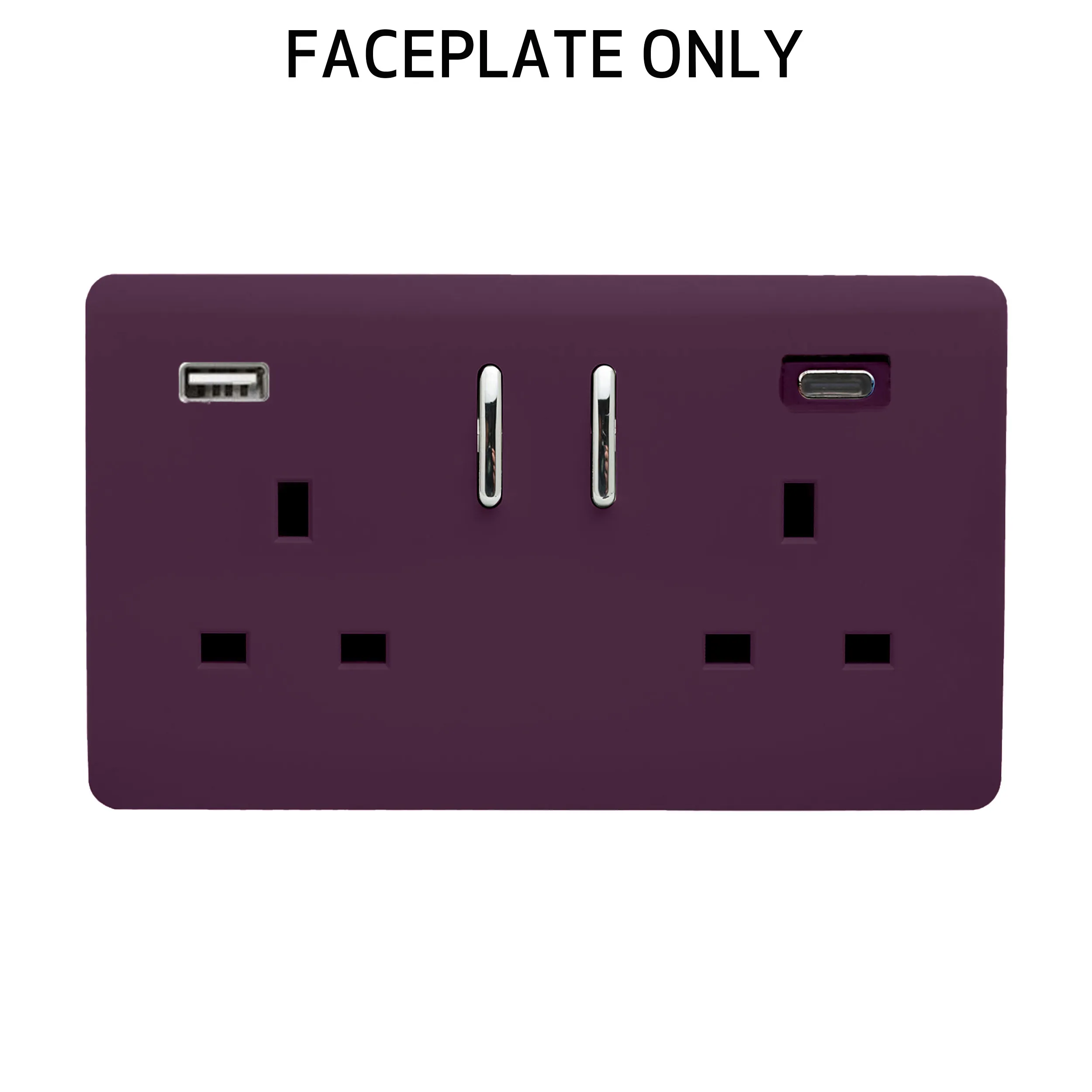 Plum Spare Plate Wiring Accessories Trendi Decorative Screwless